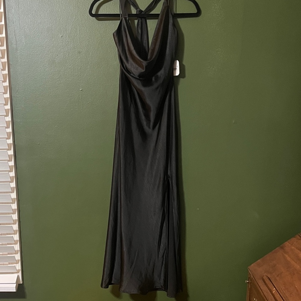 Altar'd State Halter Black Dress